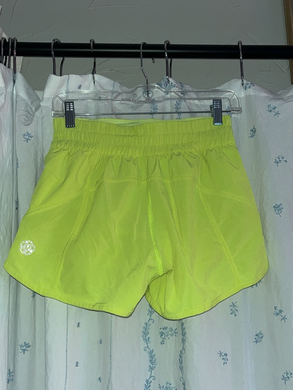 lululemon athletica Neon Yellow Women's Athletic Shorts